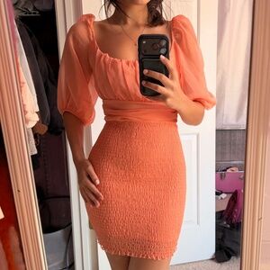 Lucy in the sky women’s orange dress
